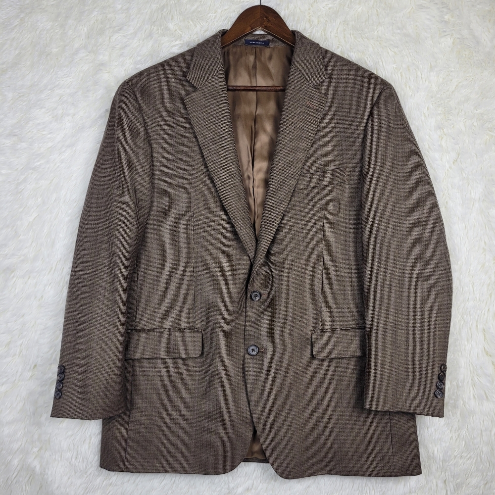 Ralph Lauren Blue Label Coffee‎ Brown Wool Blazer Sports Jacket 44R Old Money
